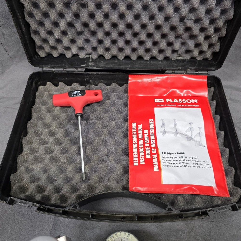 Plasson PF PFS Pipe Clamp 16-63mm with Quick Adjustment For Electrofusion