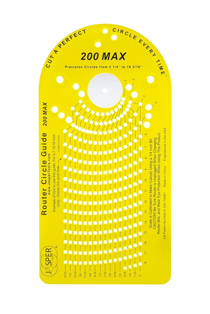 Jasper Model 200 Circle Guide Kit, Circle Cutting Guide for Plunge ... Fast Ship
