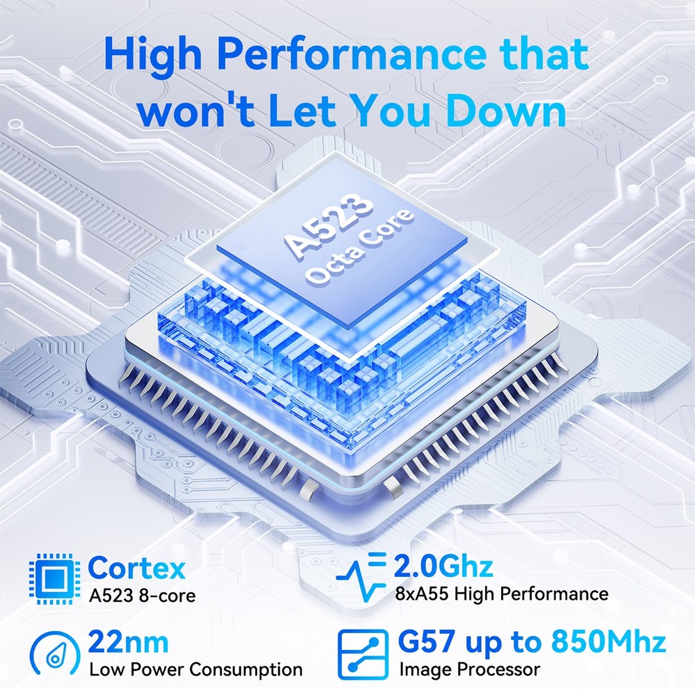 Android15 Tablet 10.1" Octa-core Processor 24GB RAM 128GB ROM HD IPS Dual Camera