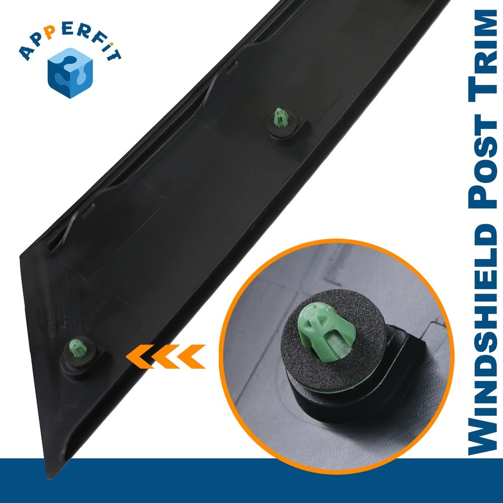 APPERFiT Windshield Post Trim A-Pillar 1 Piece - Left Side, Driver Side