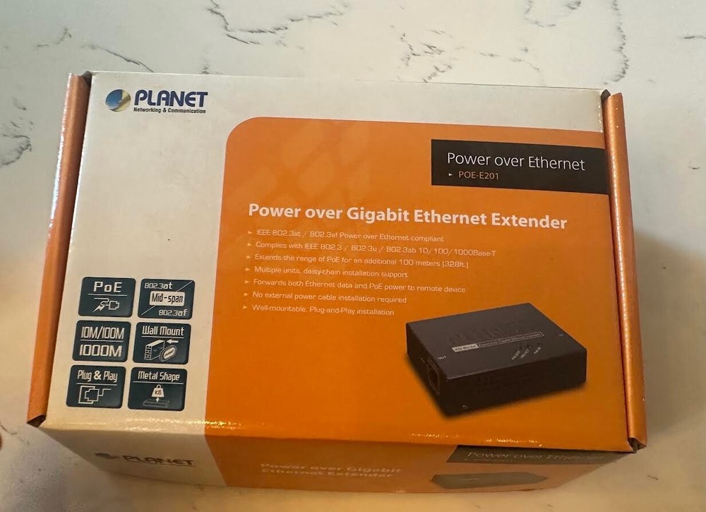 Planet POE-E201 IEEE Power over Gigabit Ethernet Extender