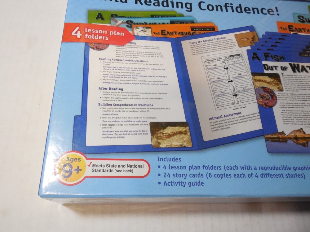 Lakeshore High-Interest Intervention Reading Folders Cause Effect Grades 9+ New