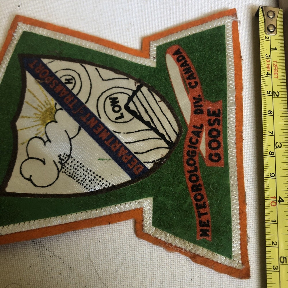 WW2 METEOROLOGICAL DIV. Canada GOOSE FLIGHT JACKET PATCH WWII