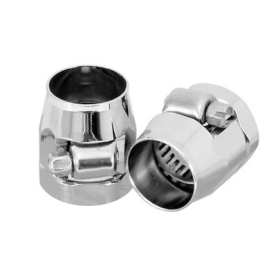 Spectre SPE-2268, 2 Pack Natural Stainless Steel 3/8In Fuel Line Fitting Chrome