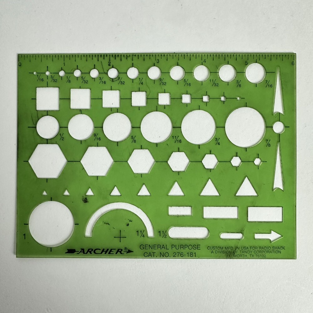 Archer General Purpose Inking Template No 276-181