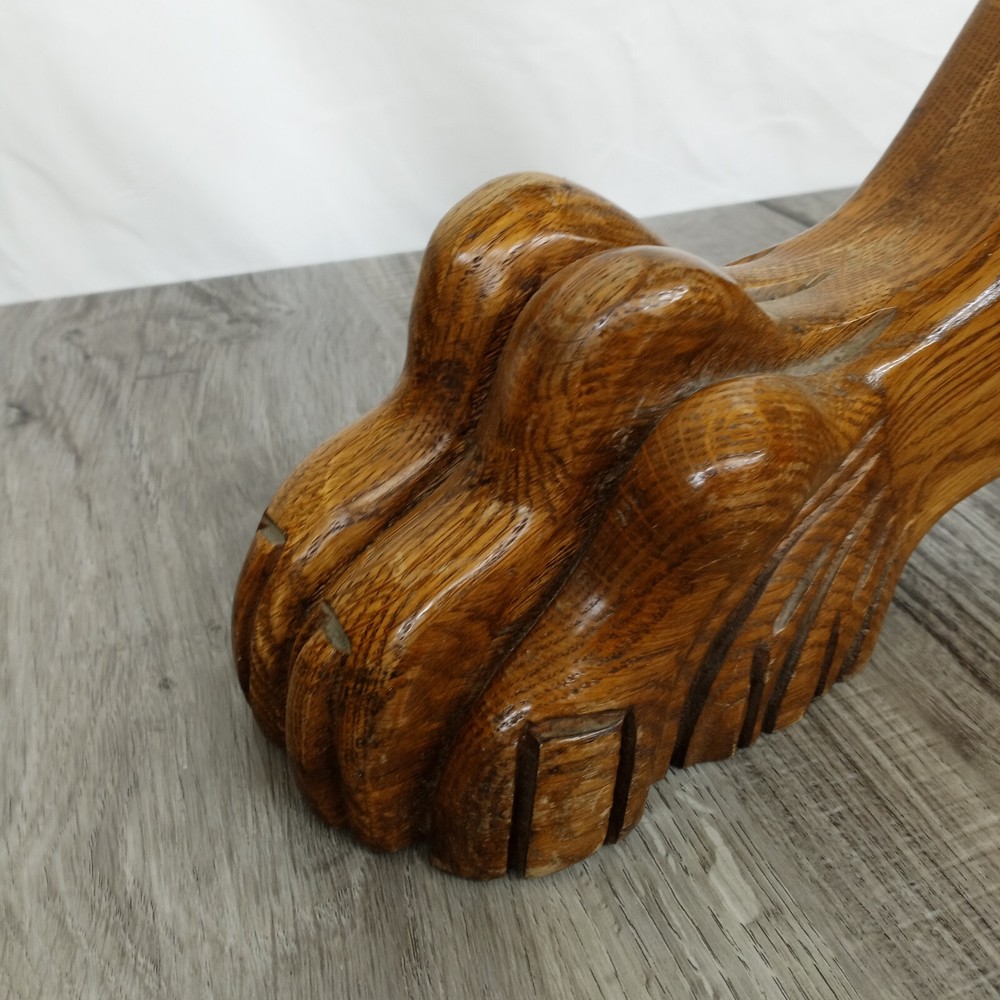 Oak Claw Foot Table Leg REPLACEMENT LEG
