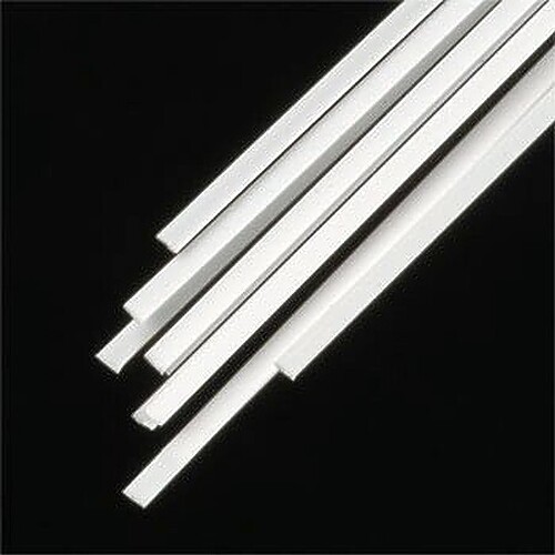 Plastruct Rectangle Strip .010x.060x10 (10) - Model Scratch Building Plastic