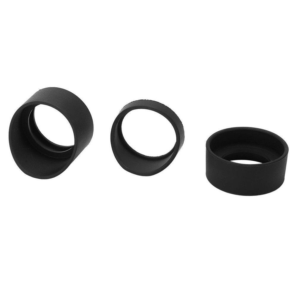 3pcs Microscope Eyepiece Eyeshields Soft Rubber Eyepiece Covers for AmScope SW