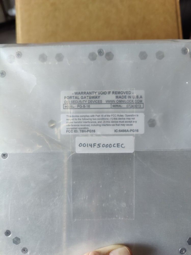 NEW OSI Security PG-B-16 Portal Gateway OMNILOCK Access Control System