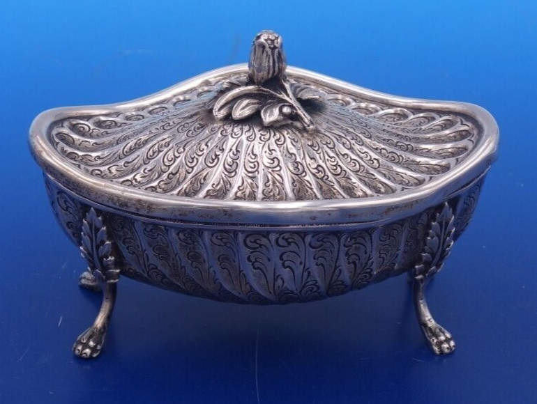 Antique 800 silver sweetmeat dish