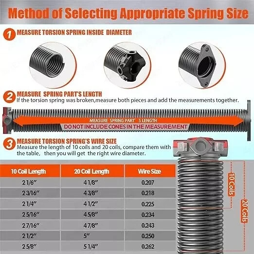 218 x 2 x 27 Galvanized Spring Garage Door Spring