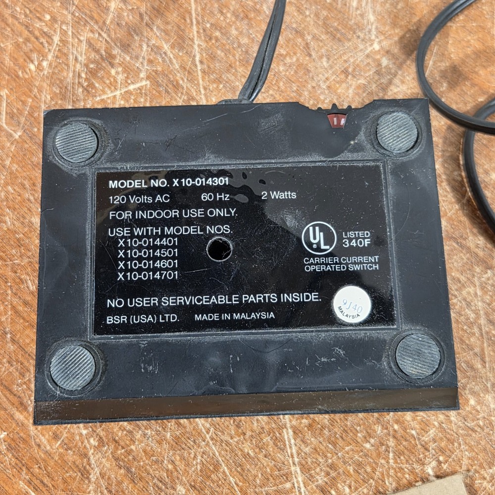 BSR X-10 Control System Model NO. X10-014301