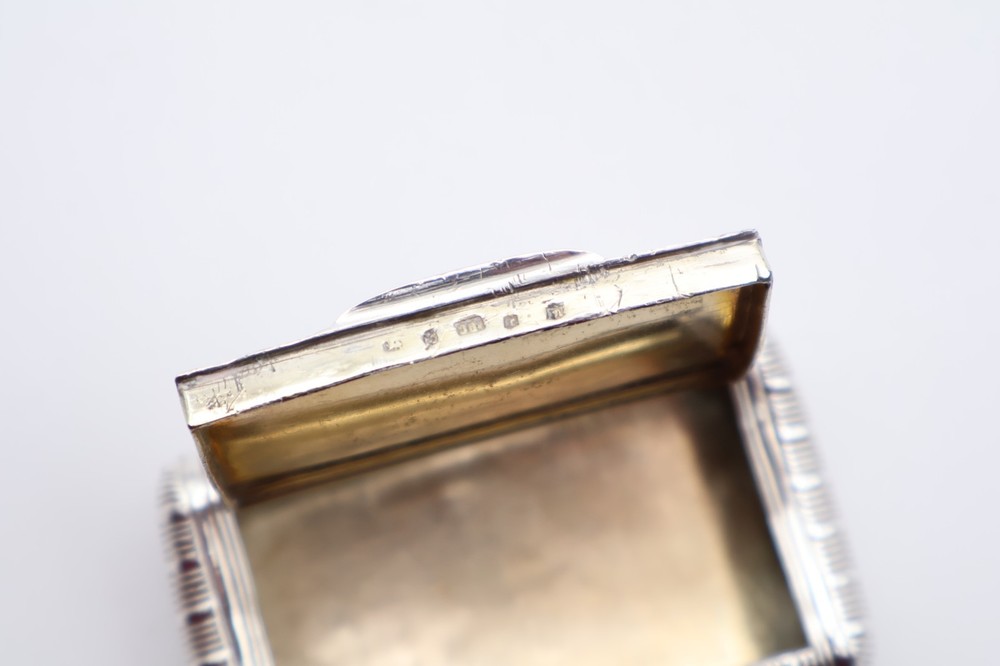 Quality Antique Solid Silver Large Snuff Box Hallmarked Birmingham C.1800