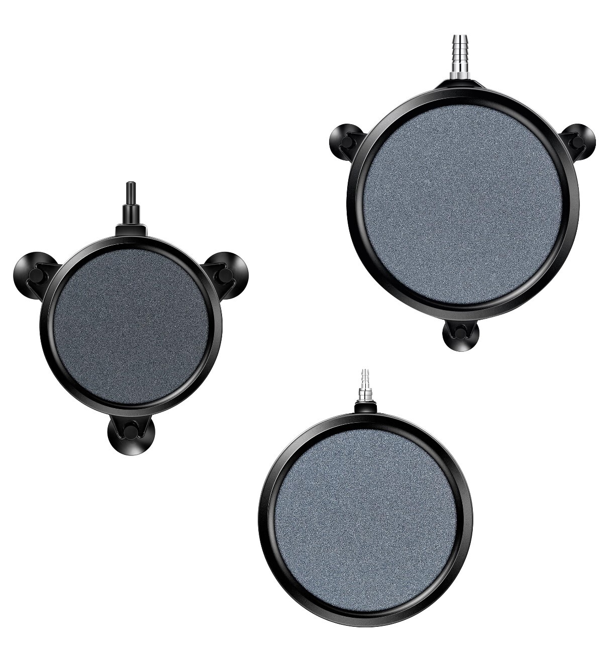 VIVOSUN 4"/5"/8" Air Stone Disc w/ Shell & Suction Cups for Fish Tank Hydroponic