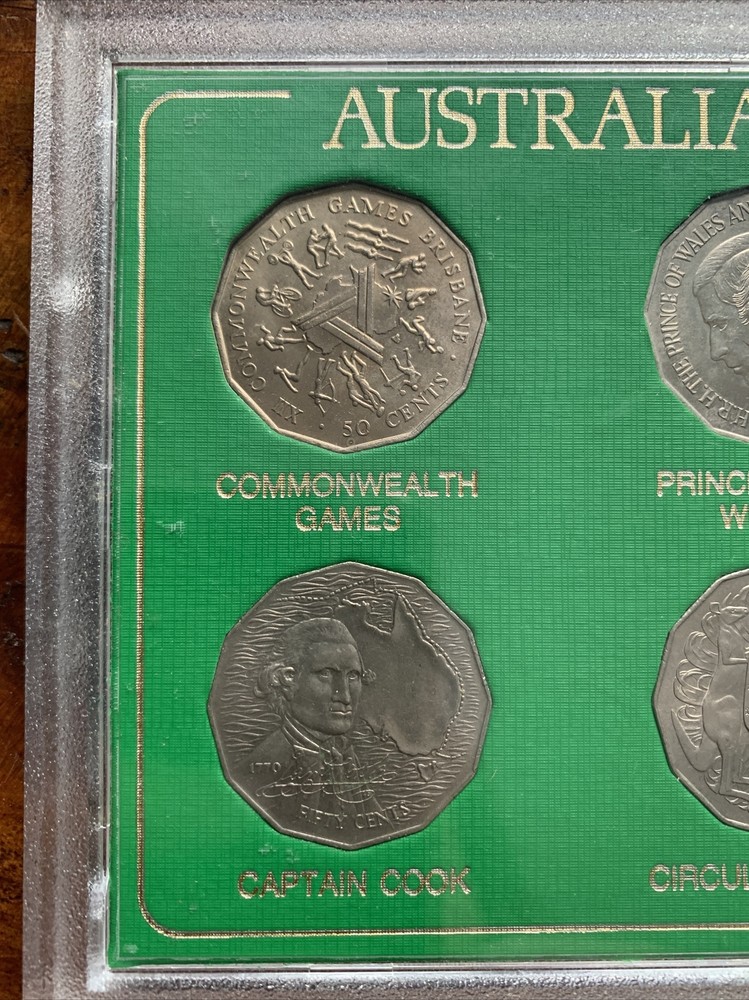 Australian 50 Cent Collection ~ 6 Coin Set