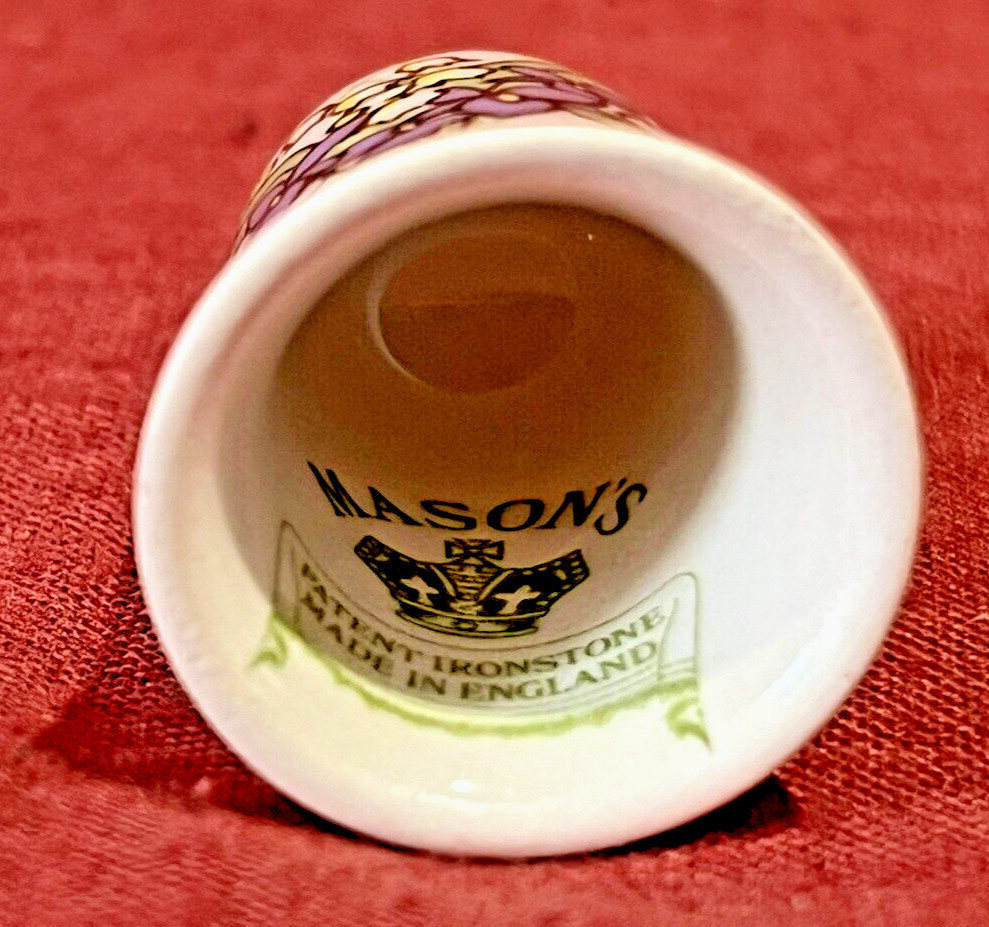 VINTAGE MASONS IRONSTONE EASTER 1981 THIMBLE EXCELLENT BOXED