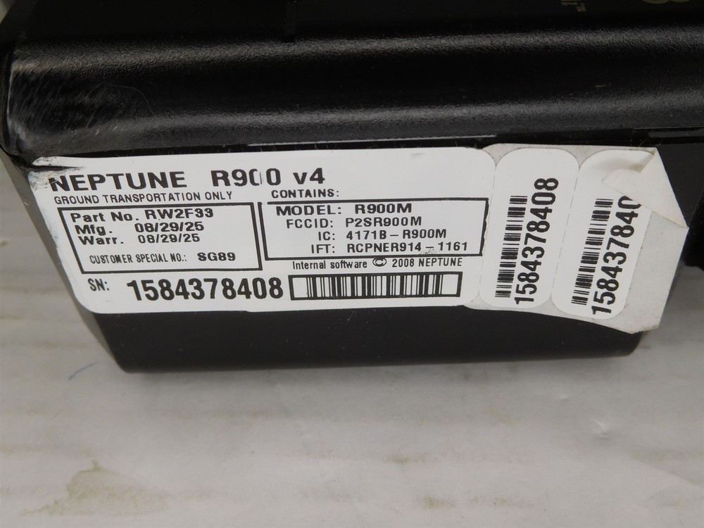 Neptune R900 R900M v4 E-Coder Potable Water Meter RW2F33 (S14)