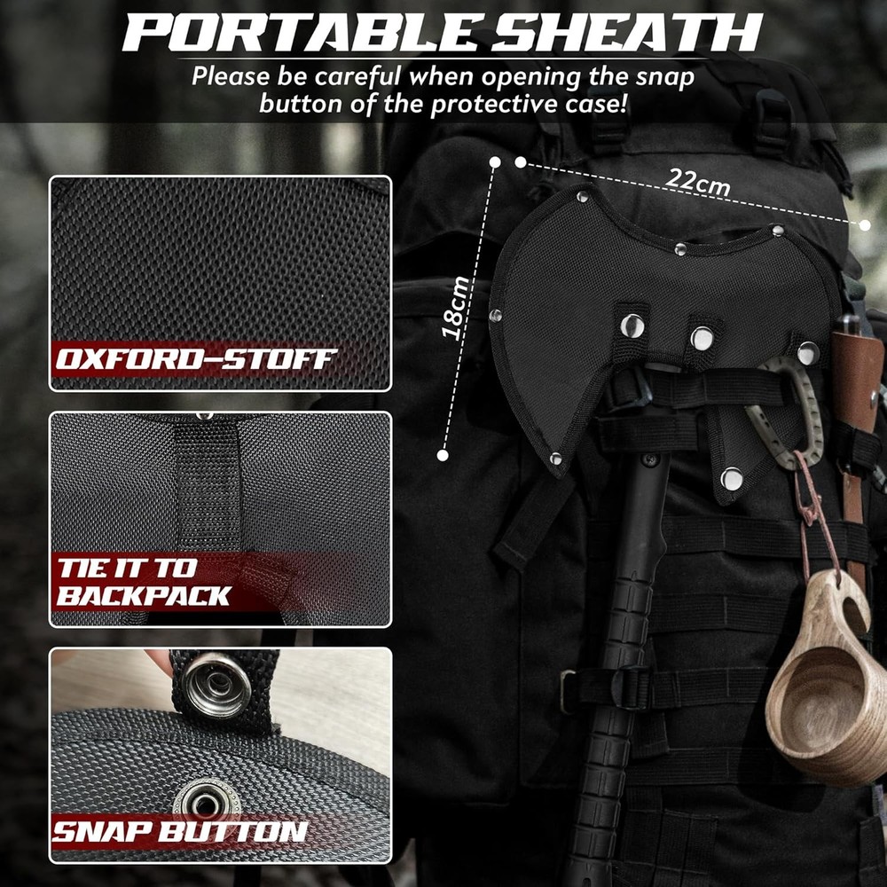 Professional Throwing Axe Set – 2-Pack 16" Throwing Hatchet Set W/ Sheaths