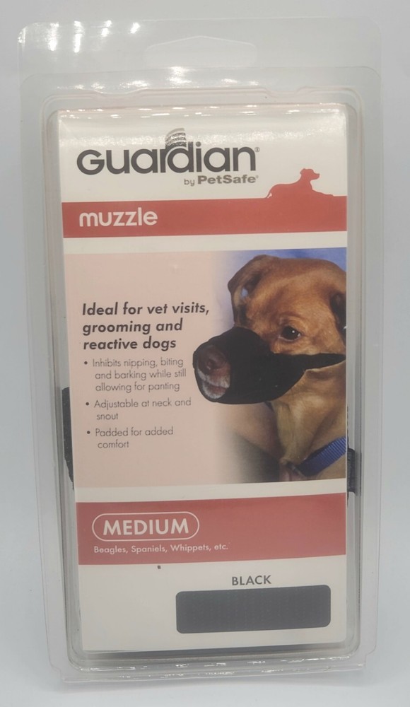 Guardian Muzzle by Petsafe  Adjustable Mesh Muzzle - Size Medium.