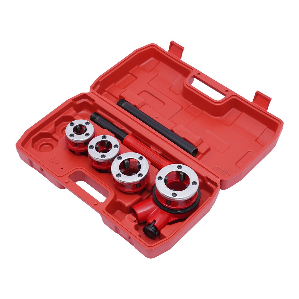 Pipe Threading Kit BSPT Manual Thread Cutting Steel Threader Plumbers Set