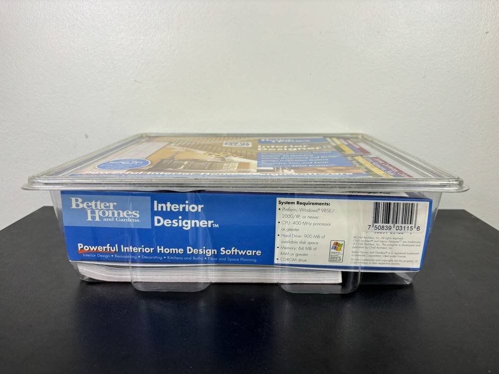 Better Homes and Gardens Interior Designer Software Bundle - Factory Sealed