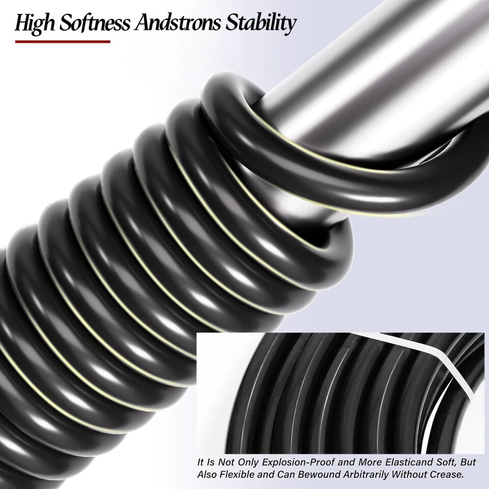 Air Line Tubing Kit 1/4'' OD 50ft Nylon Hose 1/4'' NPT Push to Connect Fittings