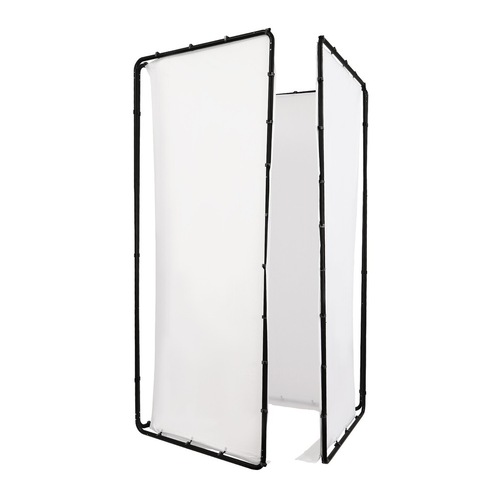 Photography Backdrop Stand With White Cloth Kit For Studio Use
