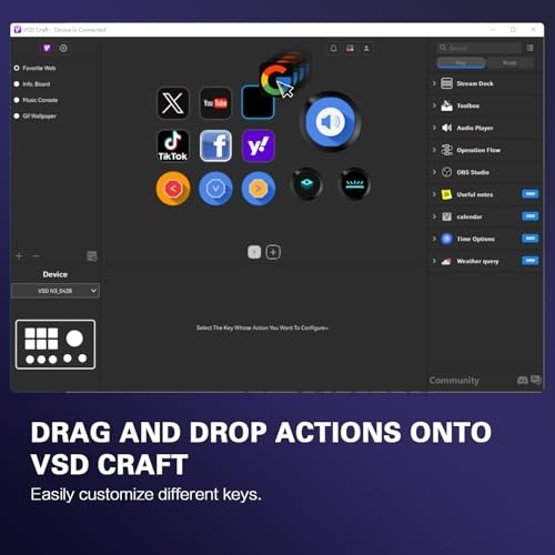 Customizable Stream Controller Deck - 12 Macro Keys for OBS, Twitch, YouTube - P