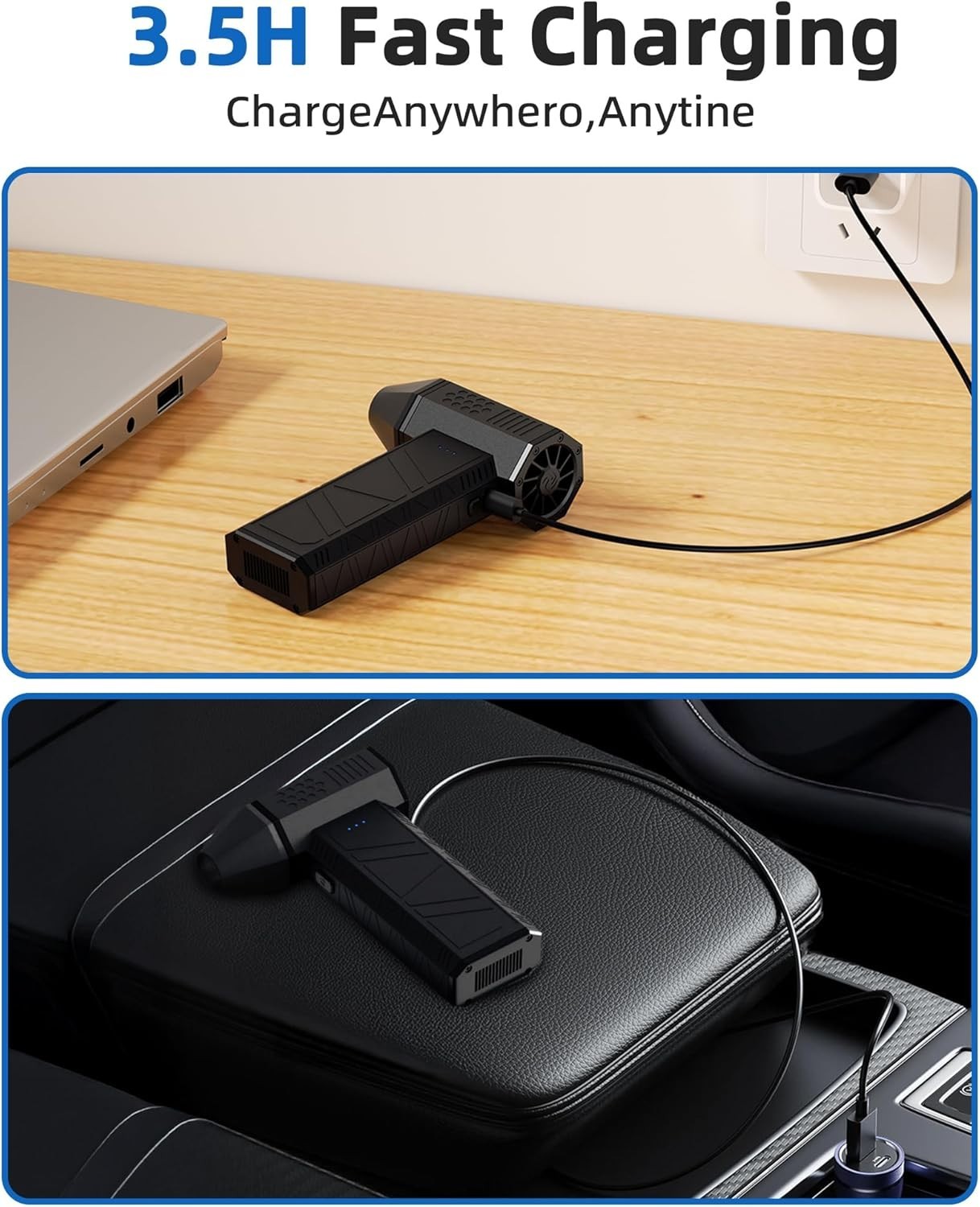 Compressed Air Duster, 130,000RPM Super Power Electric Air Duster