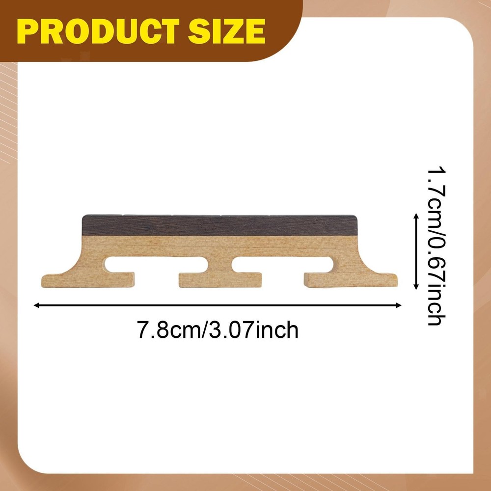 5 String Banjo Bridge Banjo Supplies for Beginners Professional Replace Stringed