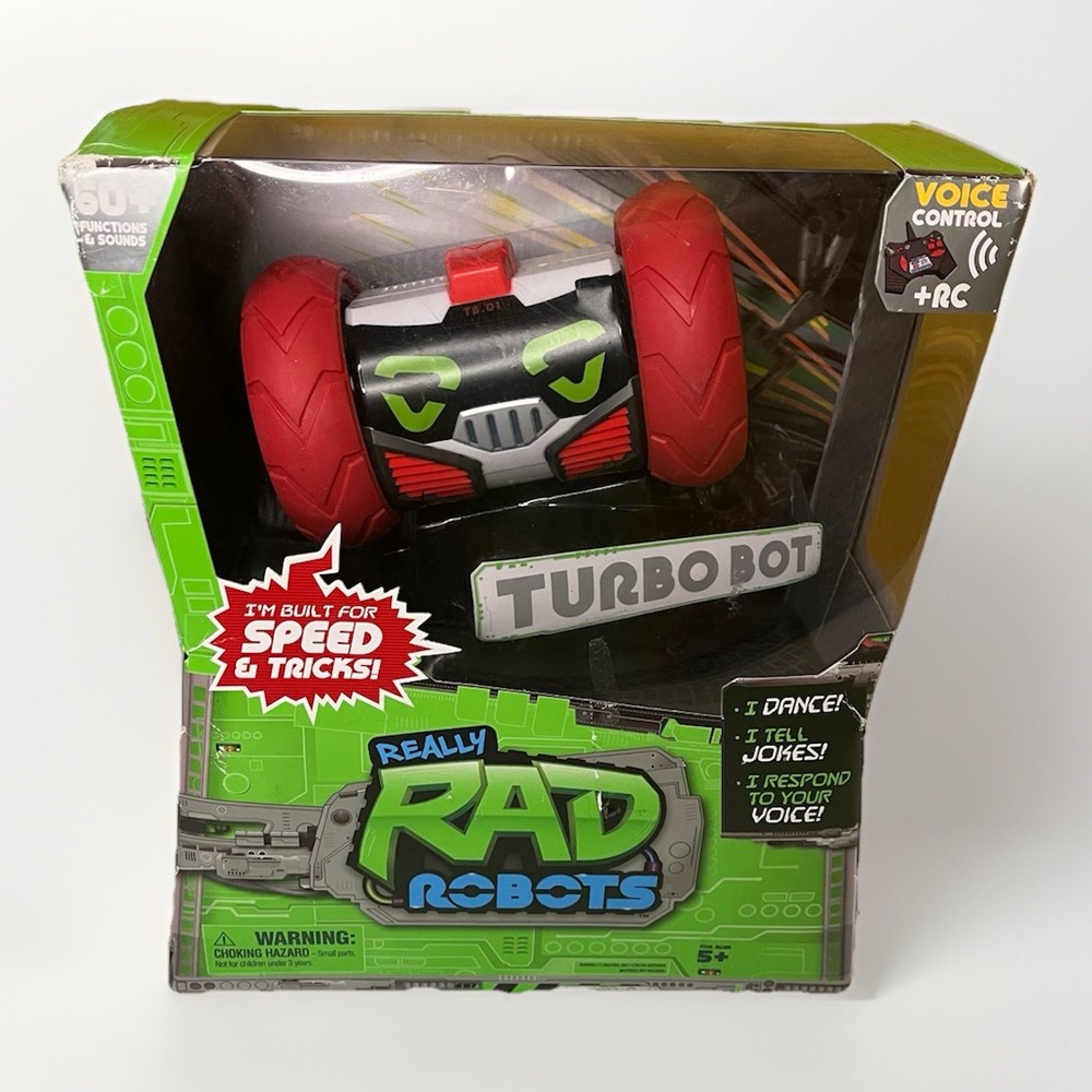 Really RAD Robots - Remote Control & Voice Command Rare TURBO BOT