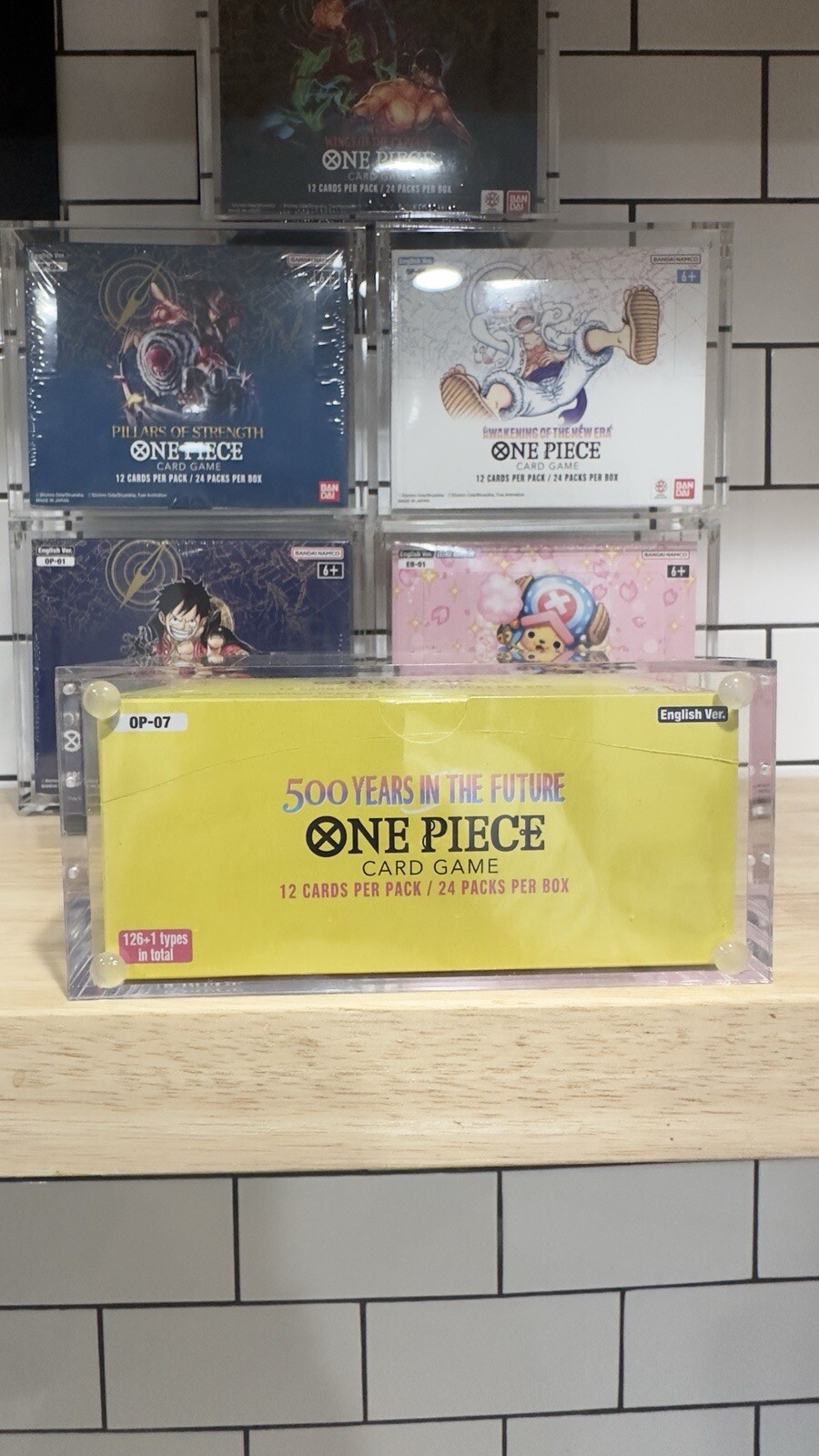 One Piece Booster Box Acrylic Case Magnetic Lid - UV Resistant - US seller