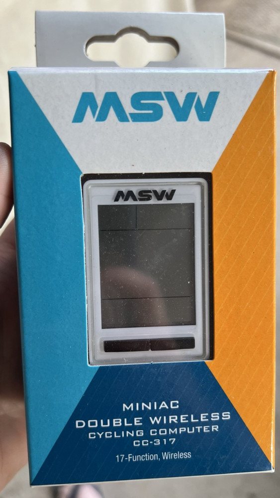 MSW  Miniac Double Wireless Computer CC-317 Speed Cadence 14 Functions White