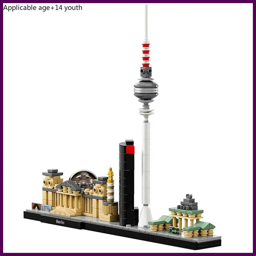 Berlin City Architecture Skyline Building Blocks Set Tower Edifice Bricks