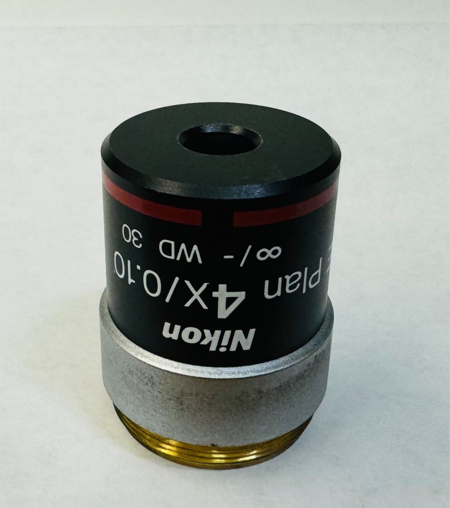 Nikon E Plan 4X/0.10 Infinity Objective for Eclipse Microscopes M25 Thread