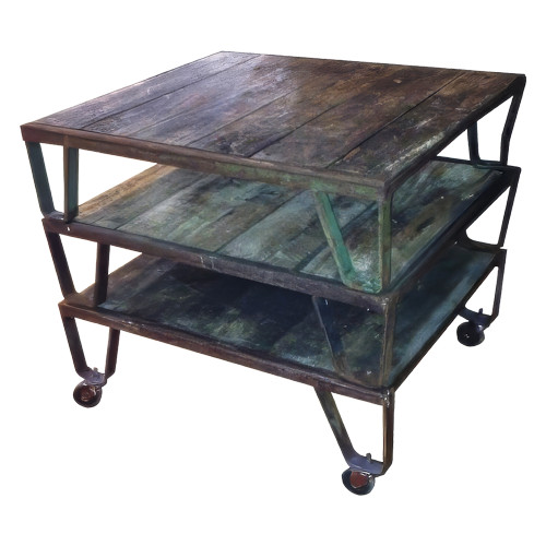 Bar Clifton Rolling Rustic Pallet with Top