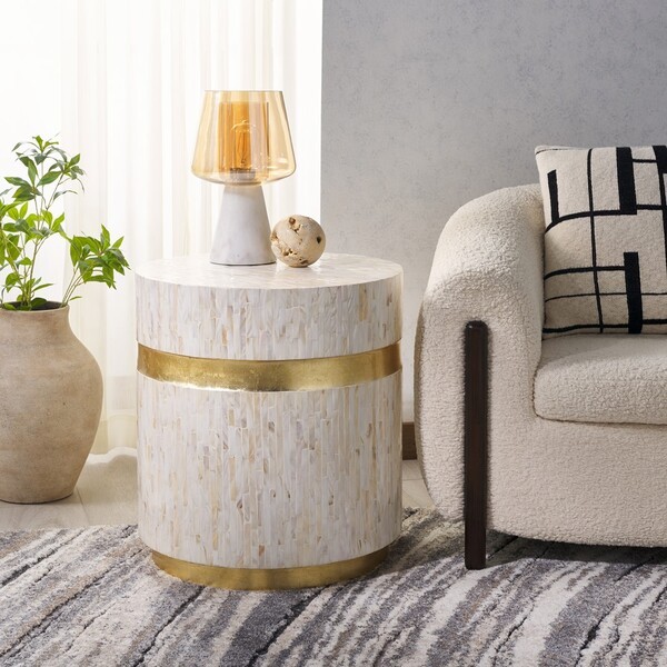 Safavieh PERLA MOSAIC ROUND SIDE TABLE, Reduced Price 2172782271 TRB1007A