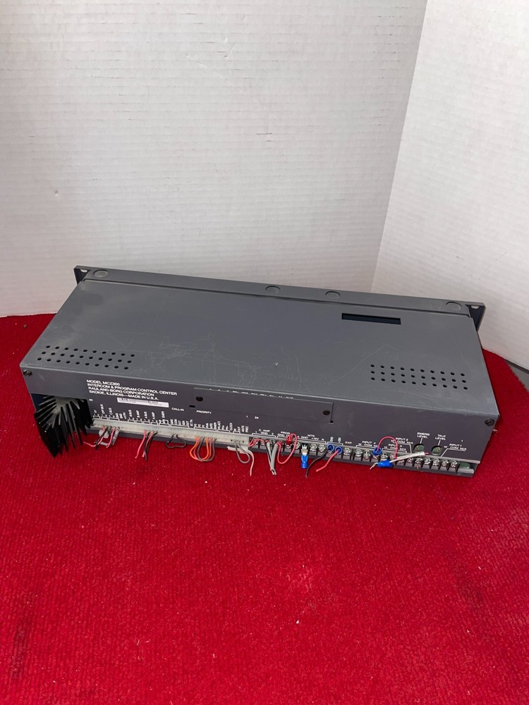 Rauland Borg MCZ300 Intercom & Program Control Center Whs1