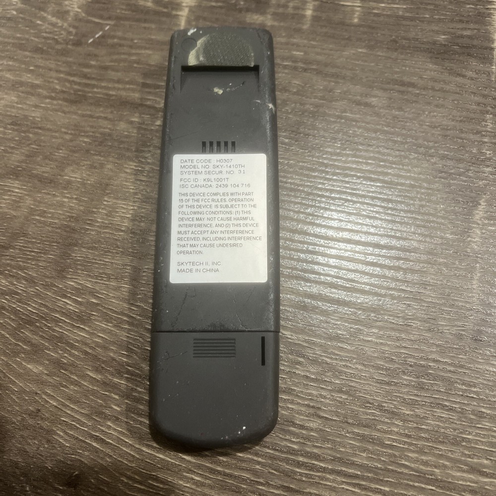 Skytech H0307 Replacement Remote Control Transmitter Wireless Thermostat RARE