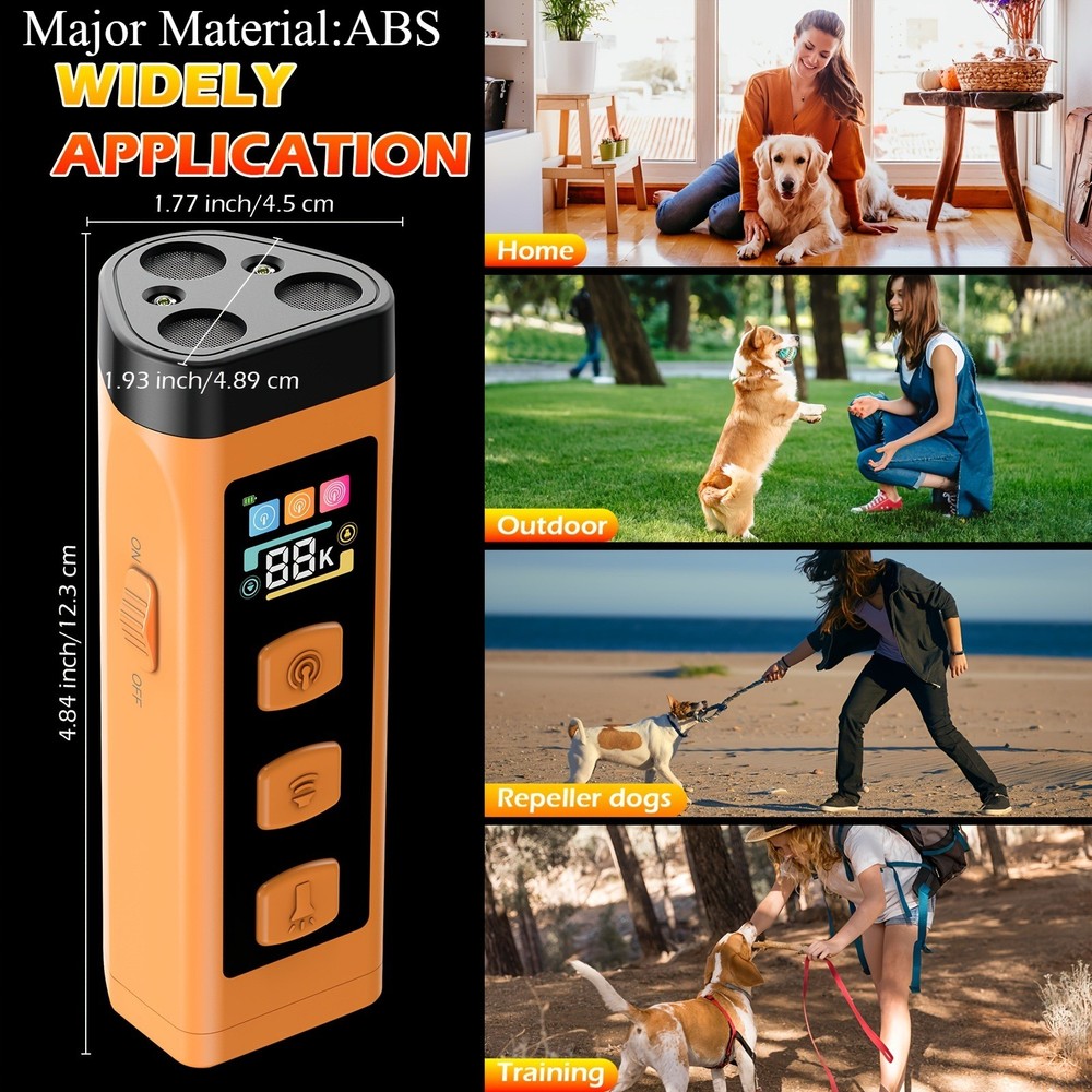 Non-Toxic Easy-To-Use Multi-Functional Adjustable Pet Anti-Barking Training Tool