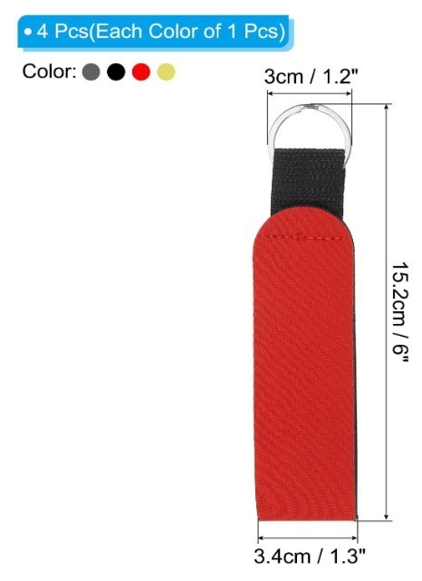 Floating Neoprene Keychain, Waterproof Buoyant Key Ring Sublimation Float Keycha