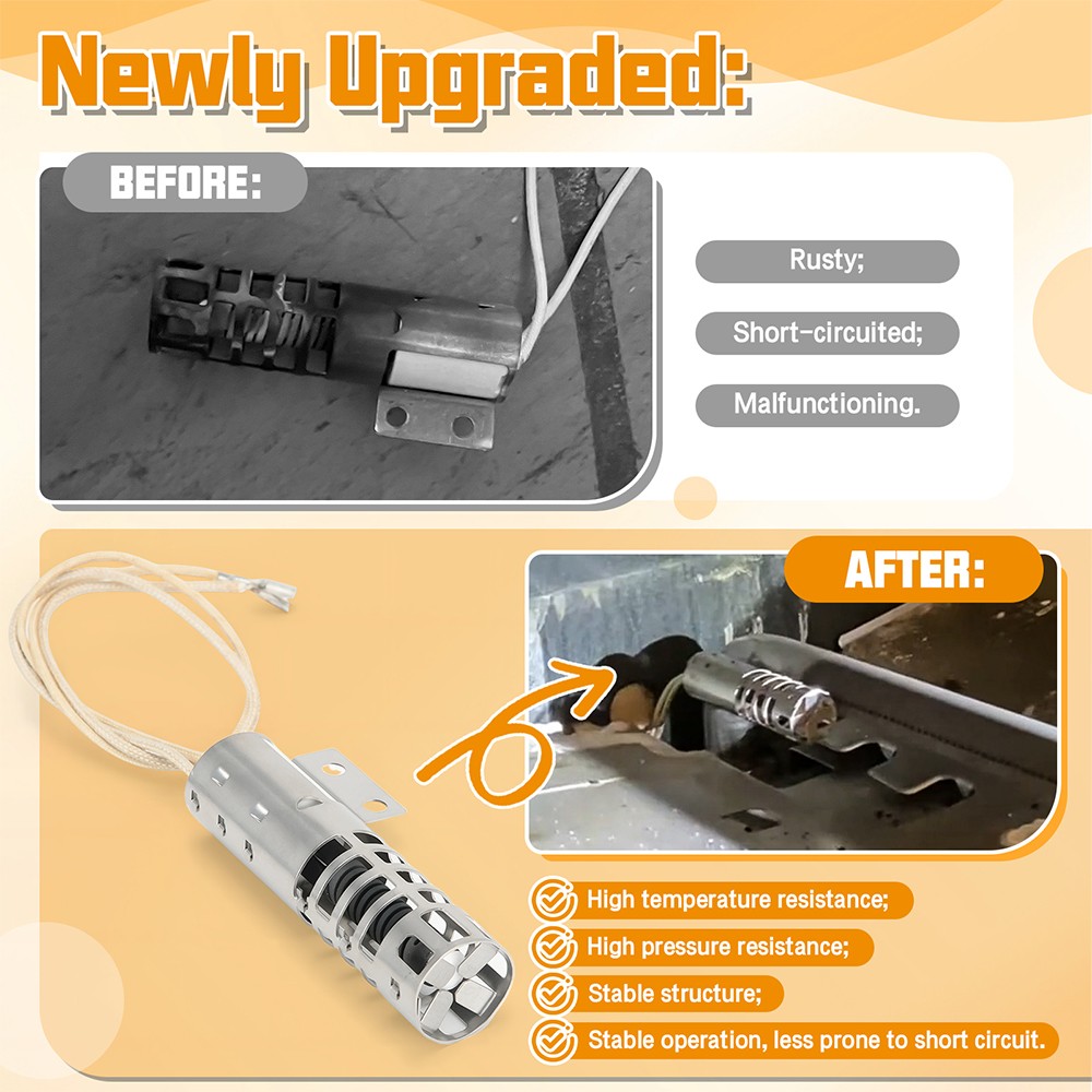 Range Round Style Oven Igniter for GE JGBP30WEA5WW JGBP28BEA2AD JGRP20BEJ1BB