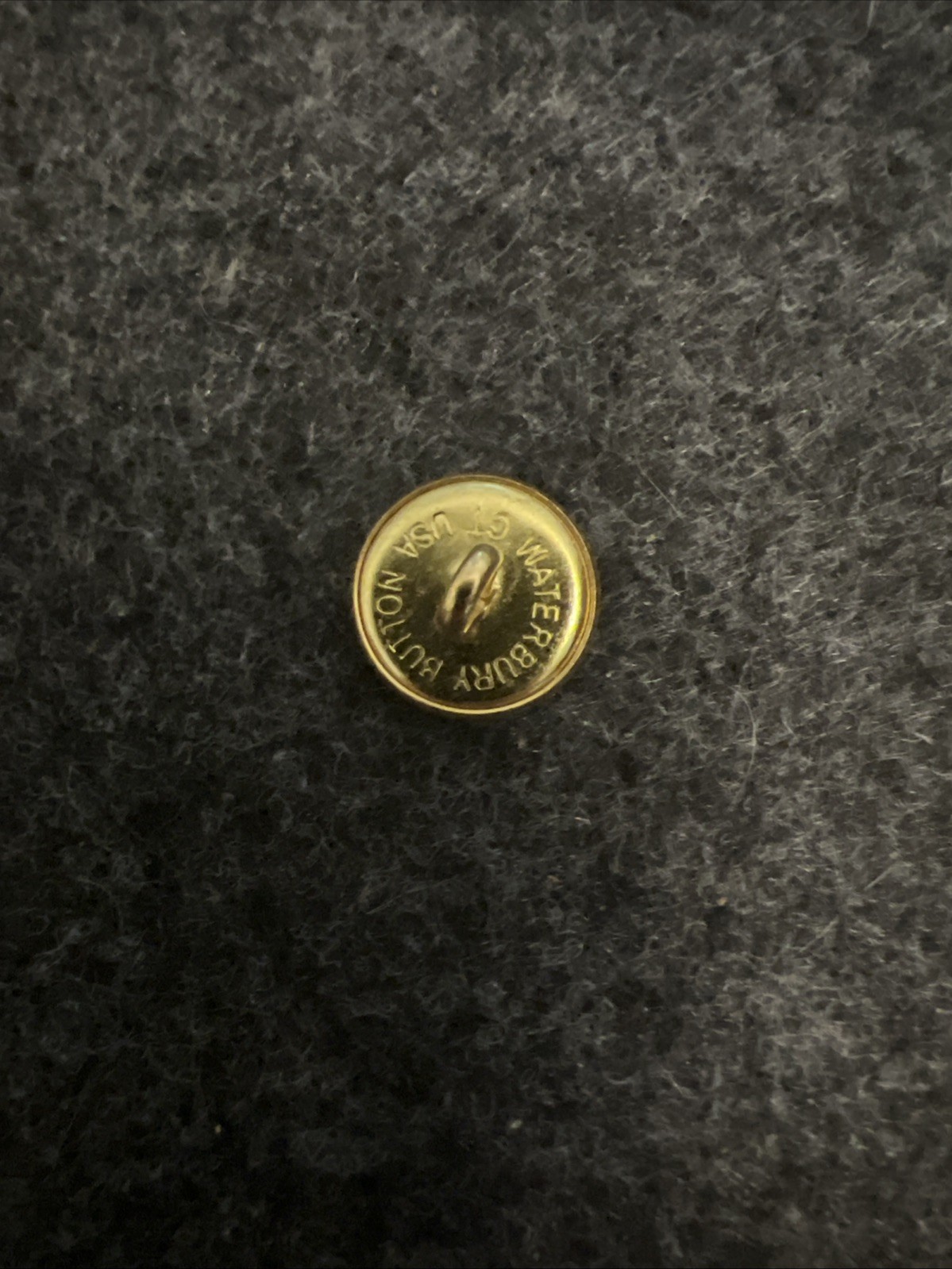 Police Uniform Buttons - Lot of 4 - Waterbury USA - Small 5/8” Gold “P” - NOS