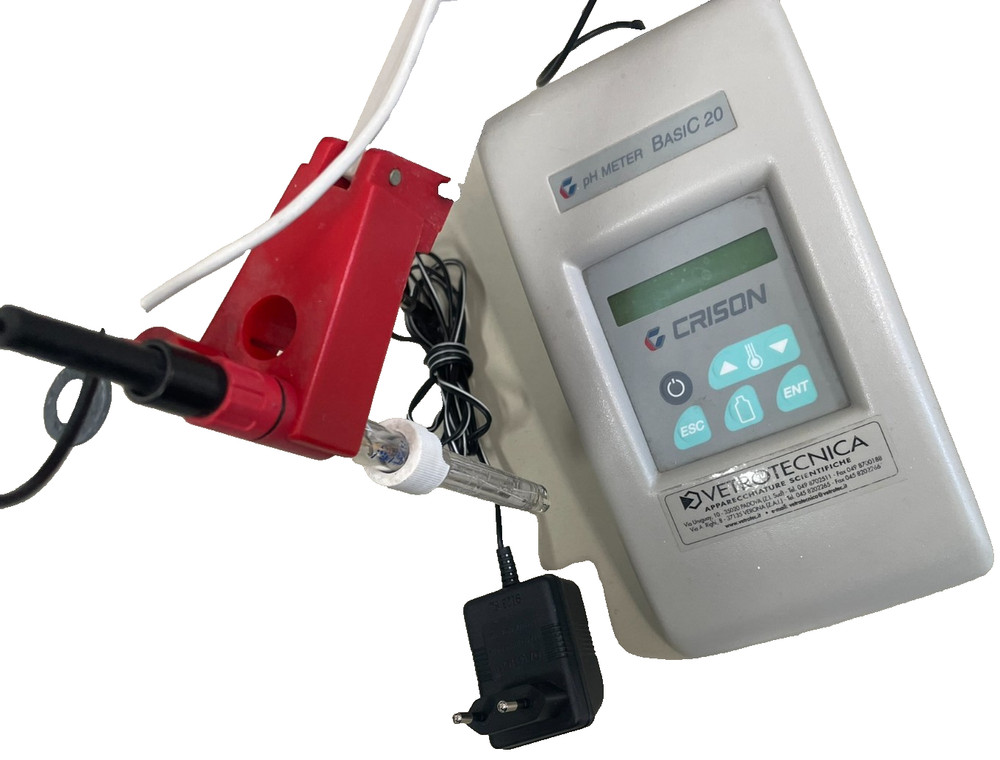 ph meter CRISON BASIC 20 calibrated work ready