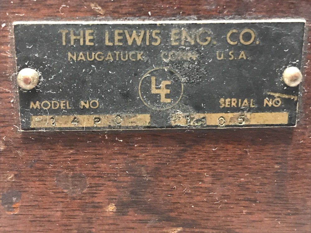 Antique Pyrometer LEWIS ENGINEERING CO. Model 14PO w/instructions, box ~ WORKS!