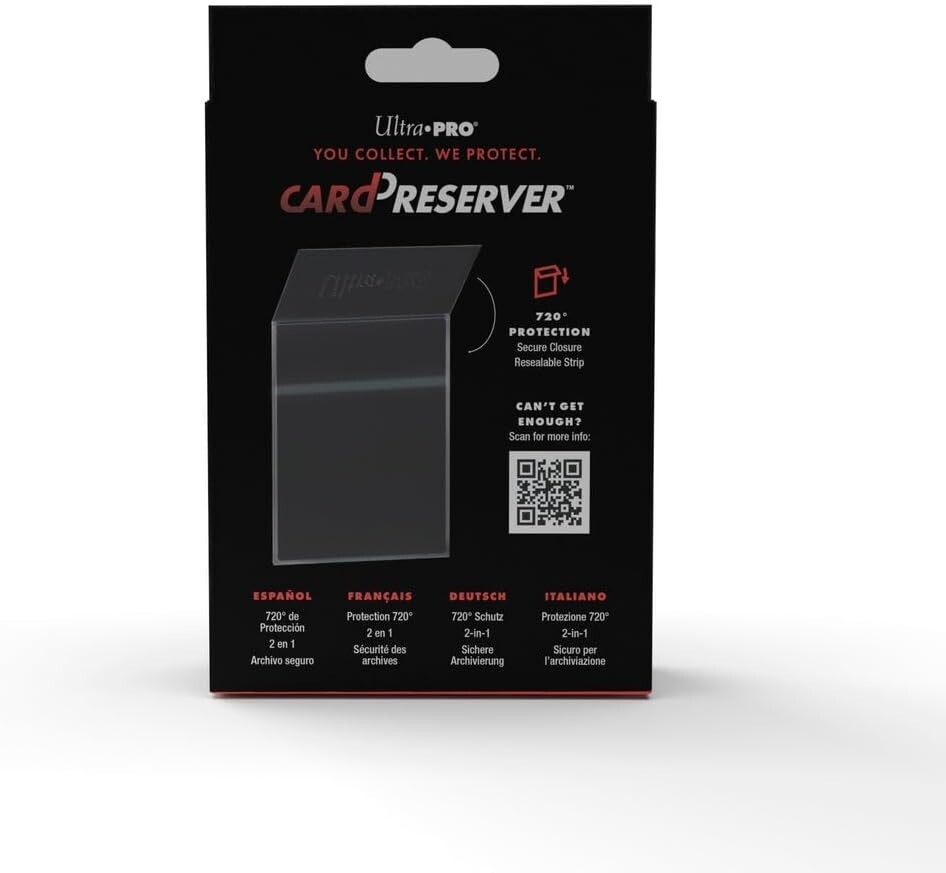 Ultra PRO - 25Ct. Transparent Card Preserver Semi Rigid Back, Soft Front