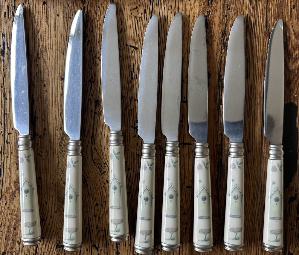 RARE Pfaltzgraff Naturewood 46 pc Dinner Flatware Set Read Description EUC