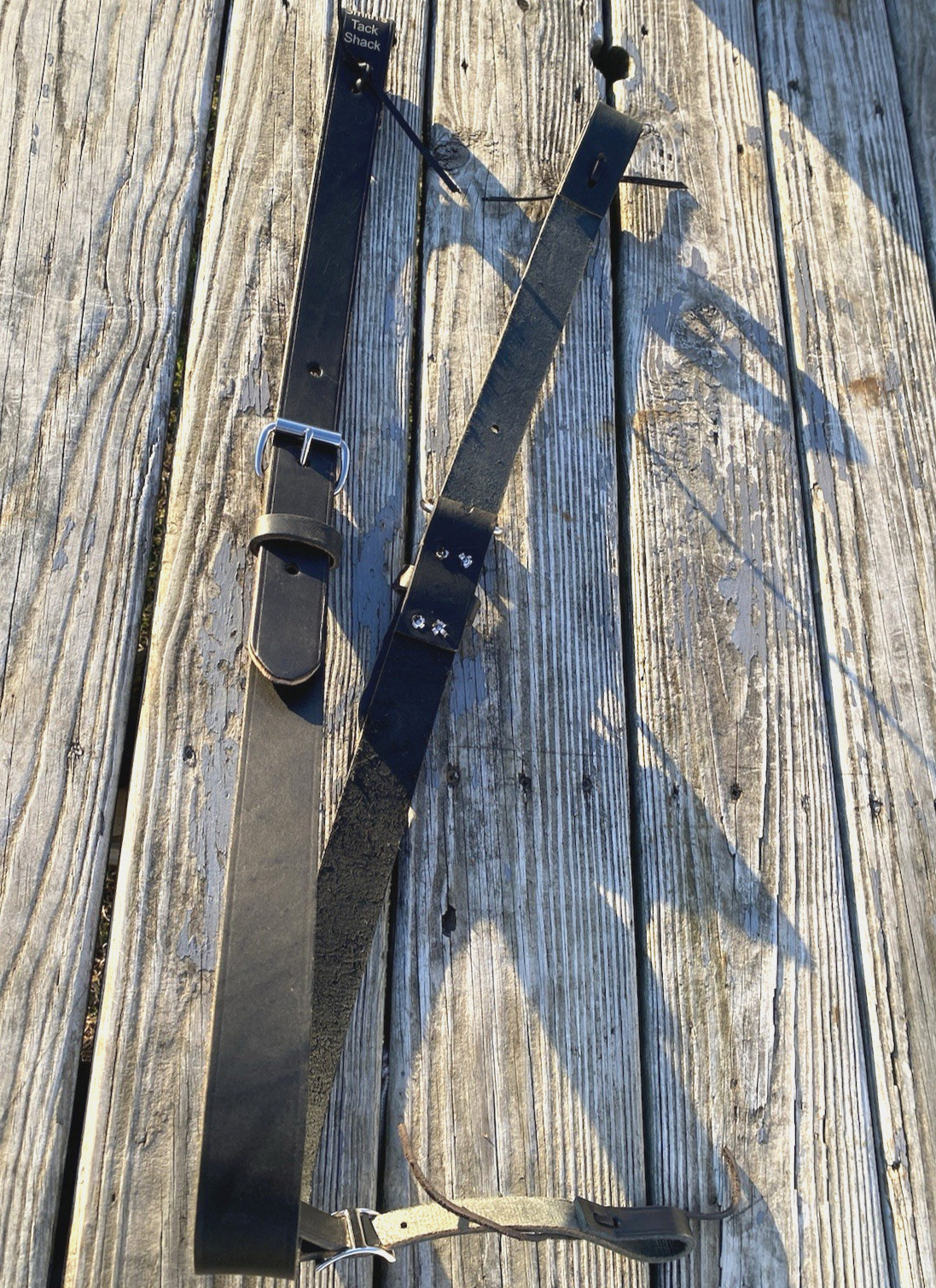 Black  leather complete rear cinch for Western saddle US made NWOT