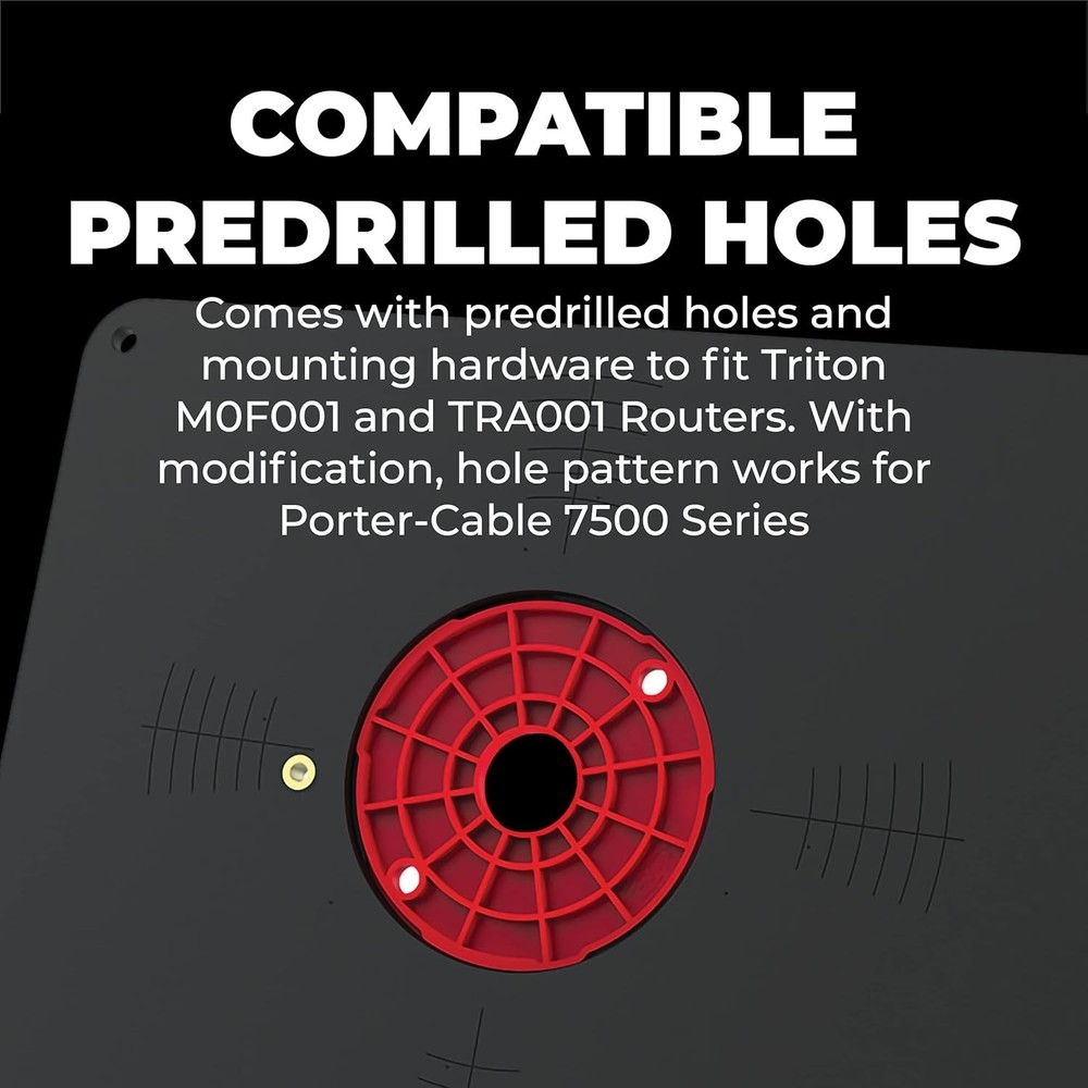Precision Router Table Insert Plate - Triton Compatible