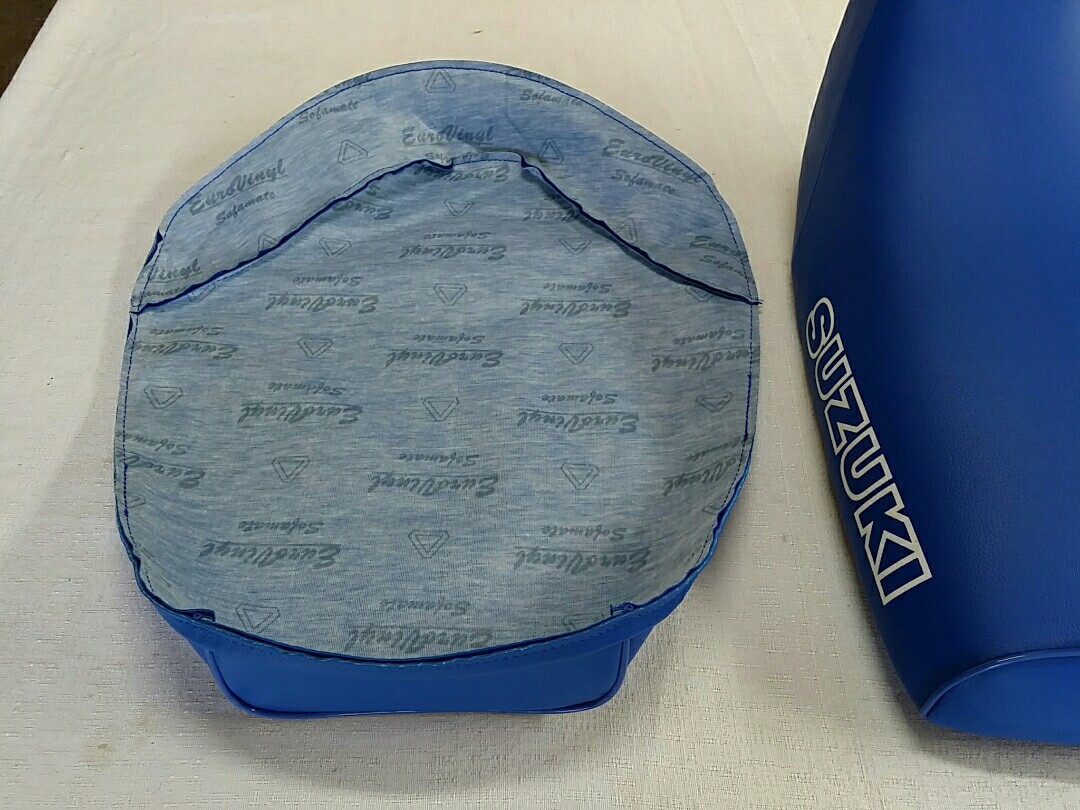 SUZUKI ALT50 LT50 SEAT COVER 1983 TO 1985 MODEL SEAT COVER BLUE**outline** (S53)